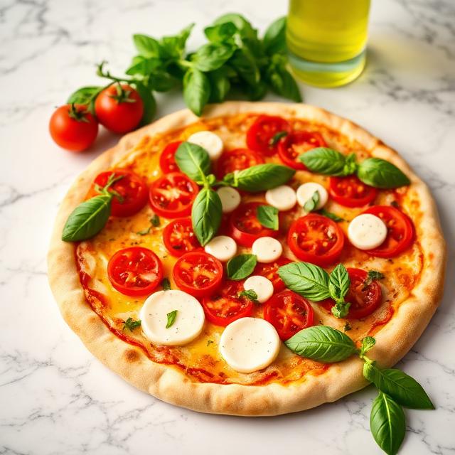 Fresh ingredients on marble